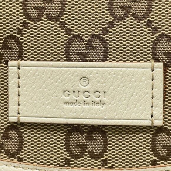 Gucci GG Canvas Sherry Line Beige/Ivory Shoulder Bag 329-082725 - Picture 12 of 16